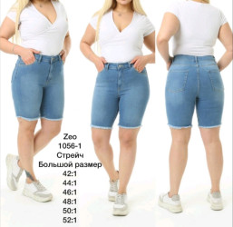 Шорты джинсовые женские ZEO BASIC БАТАЛ оптом Турция 84761329 1056-1-20
