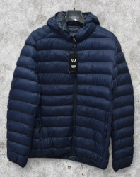 Куртки демисезонные мужские KADENGQI БАТАЛ (темно-синий) оптом 13684257 PGY22008D-70