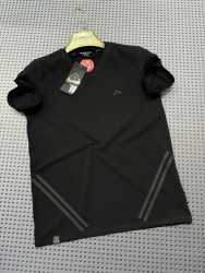 Футболки мужские (чёрные) оптом 64081273 34-114