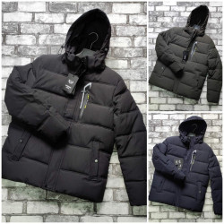 Куртки зимние мужские (черный) оптом Китай 82701936 34-108