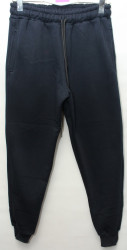 Спортивные штаны мужские на флисе (dark blue) оптом 72450381 06-110