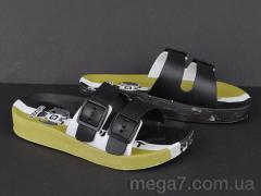 Шлепки, Violeta оптом 12329 black-khaki