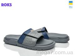 Шлепки, Roks оптом 704 т.сірий