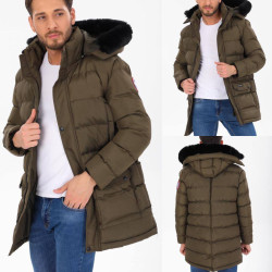 Куртки зимние мужские (хаки) оптом Турция 12456397 03-31