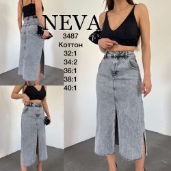 Юбки джинсовые женские NEVA оптом 24307519 3487-42