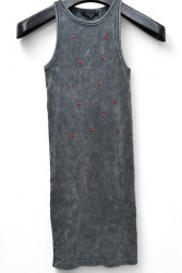 Платья женские (серый) оптом 71528609 7204-13