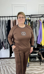 Спортивные костюмы БАТАЛ женские оптом 30751629 57-25