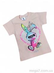 Футболка, Kids-modnik оптом 0117-2 пудра