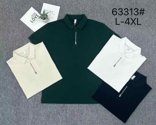 Поло мужские (зелёные) оптом 20354618 63313-5