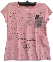 Футболки женские БАТАЛ оптом 64193725 402-14