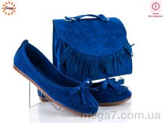 Балетки, Jumay оптом Лапша 8 l.blue mix уценка