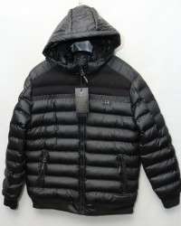 Куртки зимние кожзам мужские FUDIAO (black) оптом 74853620 6816-33