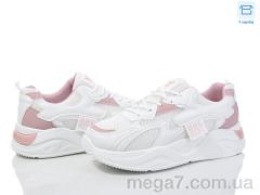 Кроссовки, Синдикат взуття оптом M2 white-pink