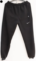 Спортивные штаны мужские на флисе (black) оптом 16708543 05-11