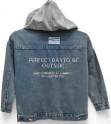 Куртки джинсовые подростковые оптом 86502971 0316-156