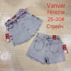 Шорты джинсовые женские VANVER оптом Vanver 87953410 F81821-8