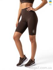 Велосипедки, Sport style оптом U01PU коричневий