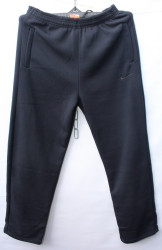 Спортивные штаны мужские БАТАЛ на флисе (темно синий) оптом 70264318 07 -44