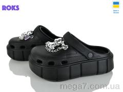 Кроксы, Roks оптом 152-024 чорний