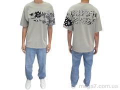 Футболка, I8denim оптом 90567 gri