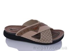 Шлепки, Oscar оптом 01-26 беж к.