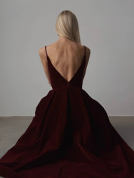 Сукні жіночі (бордо) оптом