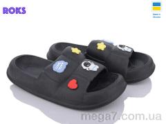 Шлепки, Roks оптом Progress 137-1 чорний