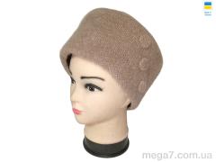 Шапка, Mabi оптом 0586 кубанка т.бежевий