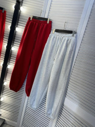Спортивные штаны женские (красный) оптом 23956718 9206-75