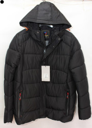 Куртки зимние мужские на флисе (black) оптом 84056791 A-6-5