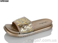 Шлепки, Super Gear оптом 02-888 gold