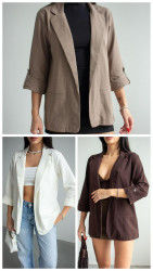 Пиджаки женские (темный шоколад) оптом 80921756 969-19