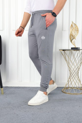 Спортивные штаны мужские БАТАЛ (серый) оптом 2BRO 25438167 03-83
