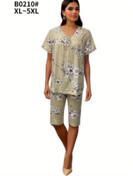 Ночные пижамы женские БАТАЛ оптом 48976125 B0210-9