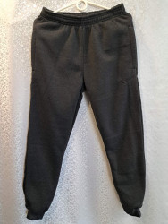 Спортивные штаны мужские на флисе (gray) оптом 64902853 4654-1