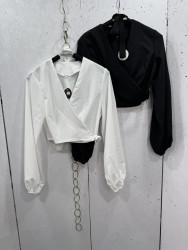 Блузки жіночі (білий) оптом Keks