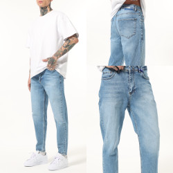 Джинси чоловічі I8DENIM оптом THREE BLACK  