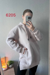 Худи женские на флисе БАТАЛ оптом 63485791 6205-16