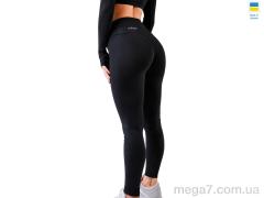 Лосины, Sport style оптом 5276AD чорний з пушапом