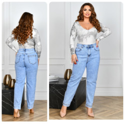 Джинсы женские БАТАЛ оптом LADY JEANS 89704251 786-48