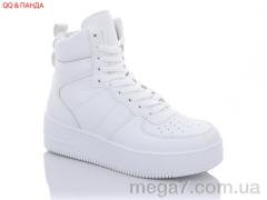Ботинки, QQ shoes оптом BK51 white