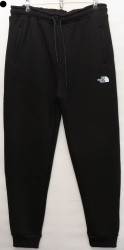 Спортивные штаны мужские БАТАЛ на флисе (черный) оптом 30674598 227-6