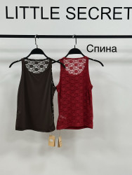 Майки женские (бордовый) оптом 09731825 К077-194