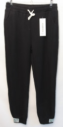 Спортивные штаны женские CLOVER (black) на меху оптом 59871062 B631-2-60
