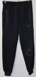 Спортивные штаны юниор на флисе (black) оптом 49652318 03-8
