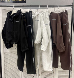 Спортивные костюмы женские (черный) оптом 72586341 M8925-4