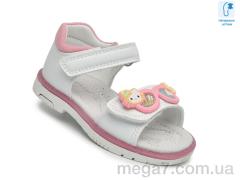 Босоножки, TOM.M оптом F65108 білий-рожев.