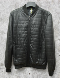 Куртки кожзам мужские DICNI (черный) оптом 71264903 H7-55-5