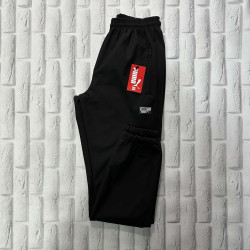 Спортивные штаны мужские на флисе (черный) оптом 01325946 04-1