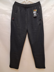 Спортивные штаны мужские БАТАЛ на флисе (gray) оптом 23670814 2073-54